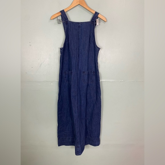 Free People Dex Denim Midi Dress Blue Large NWT - Picture 2 of 5